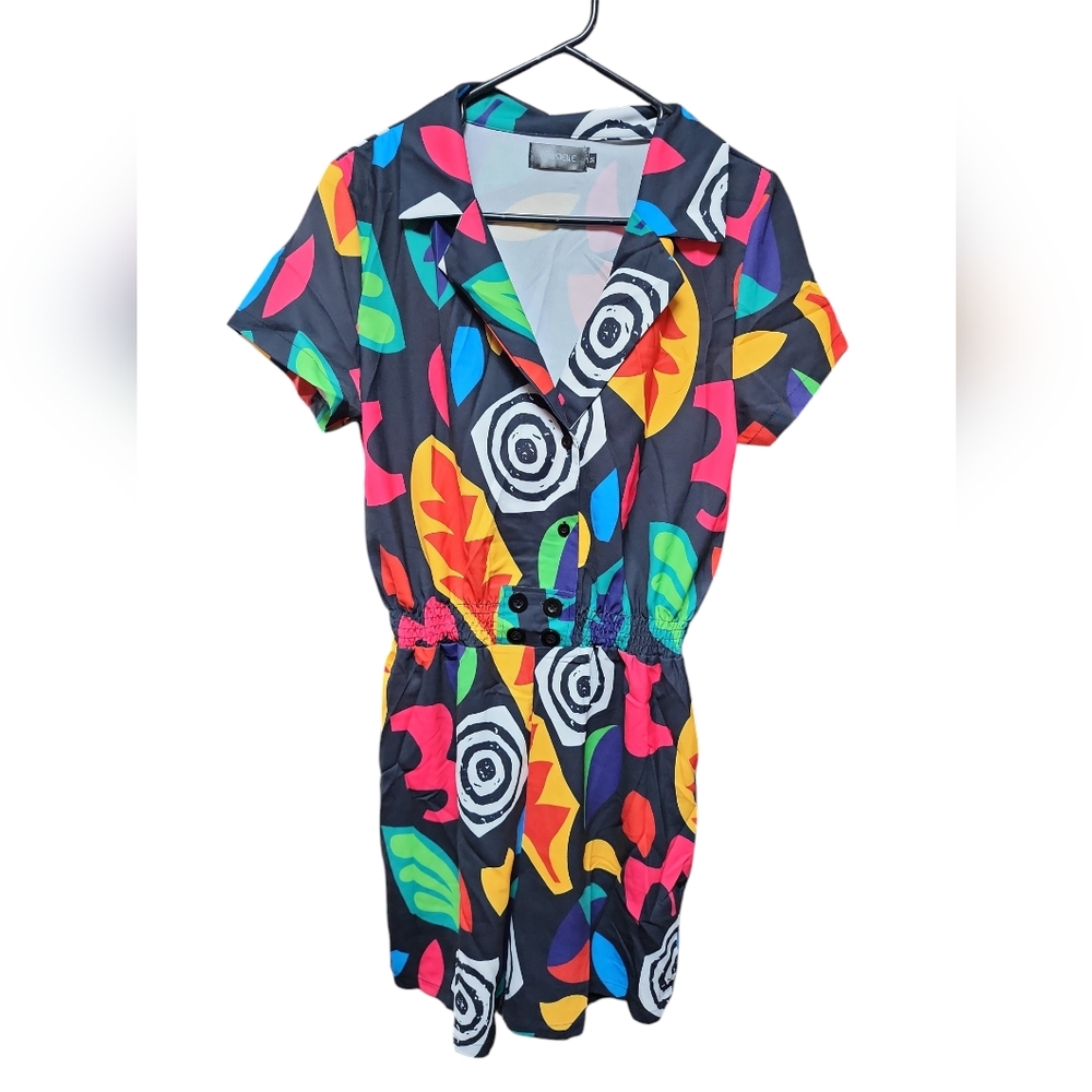 Girls colorful Stranger Things romper. - Picture 3 of 4